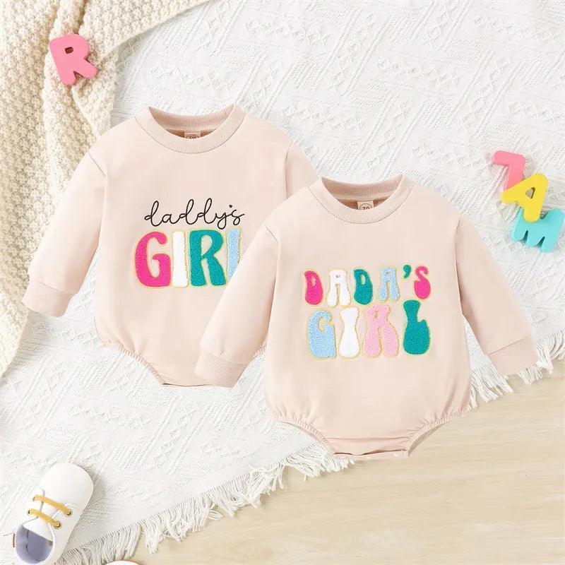 dada's girl patch onesies - basil boutique