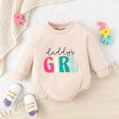 dada's girl patch onesies - basil boutique