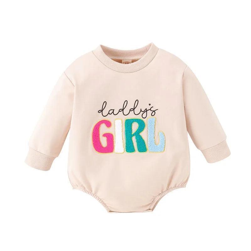 dada's girl patch onesies - basil boutique