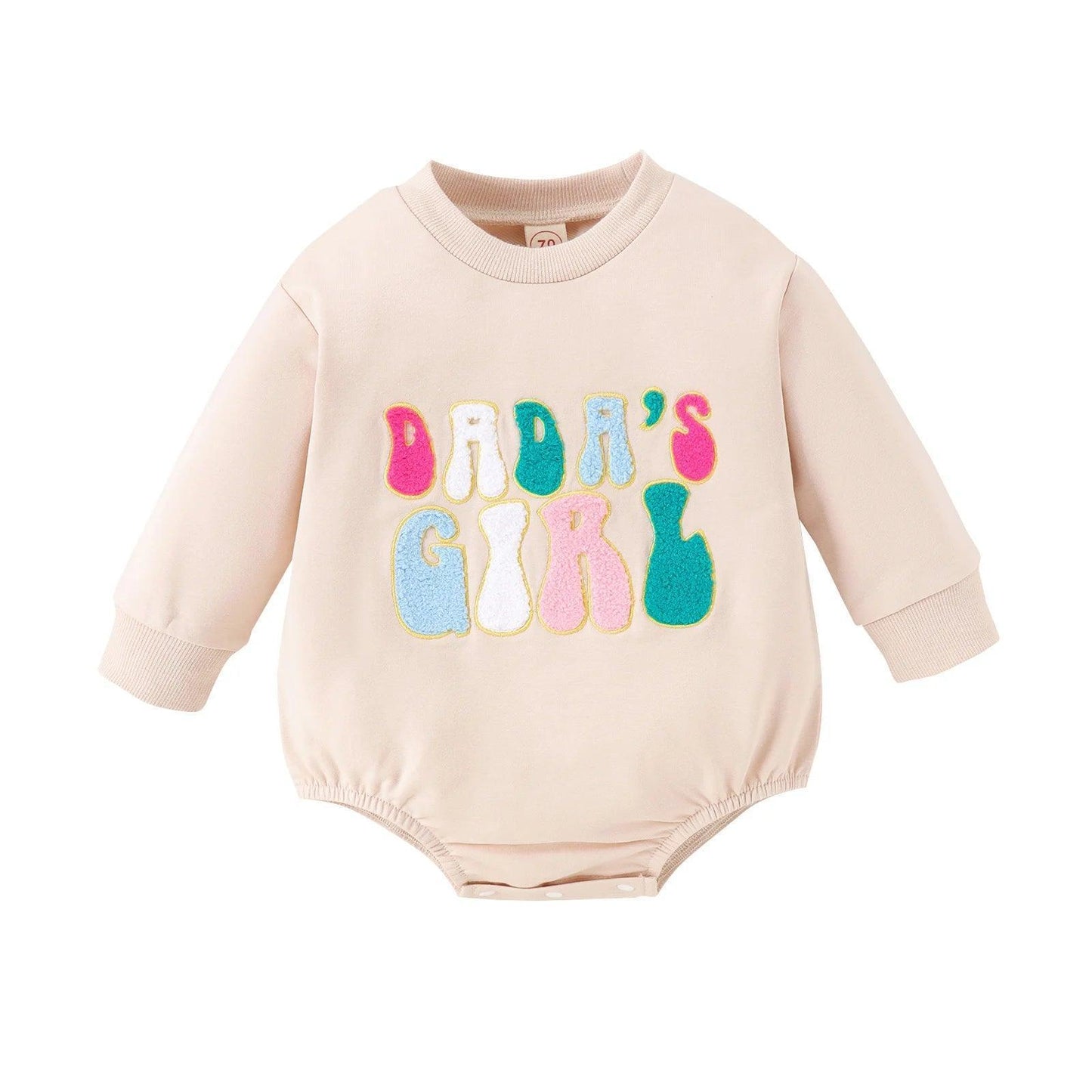 dada's girl patch onesies - basil boutique