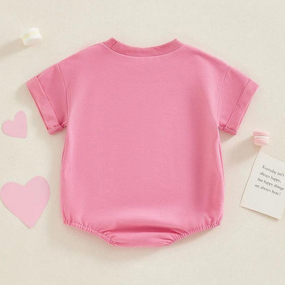 daddy's boy + girl retro onesie - basil boutique