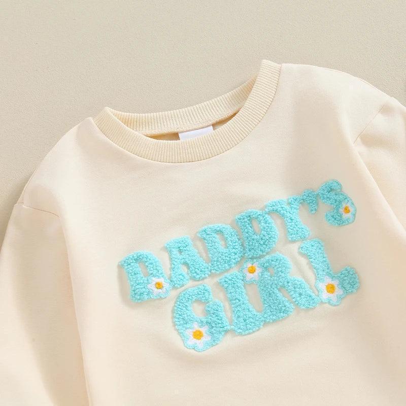 daddy's girl flower patch onesie - basil boutique