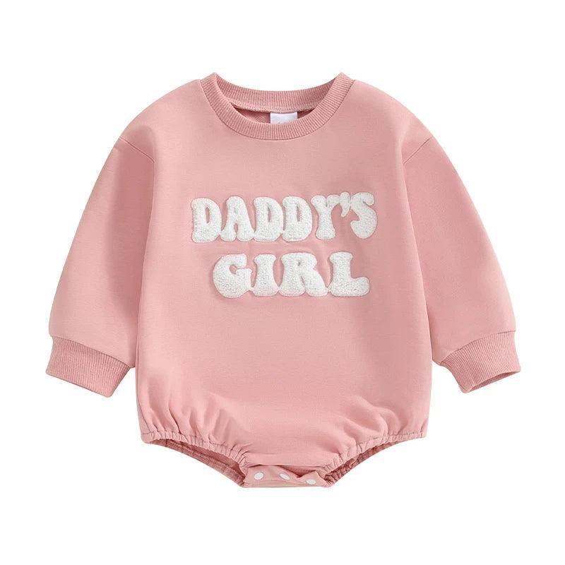 daddy's girl flower patch onesie - basil boutique