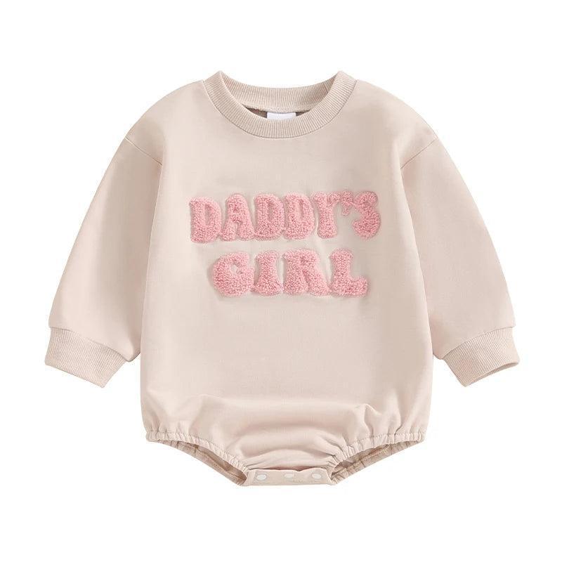 daddy's girl flower patch onesie - basil boutique