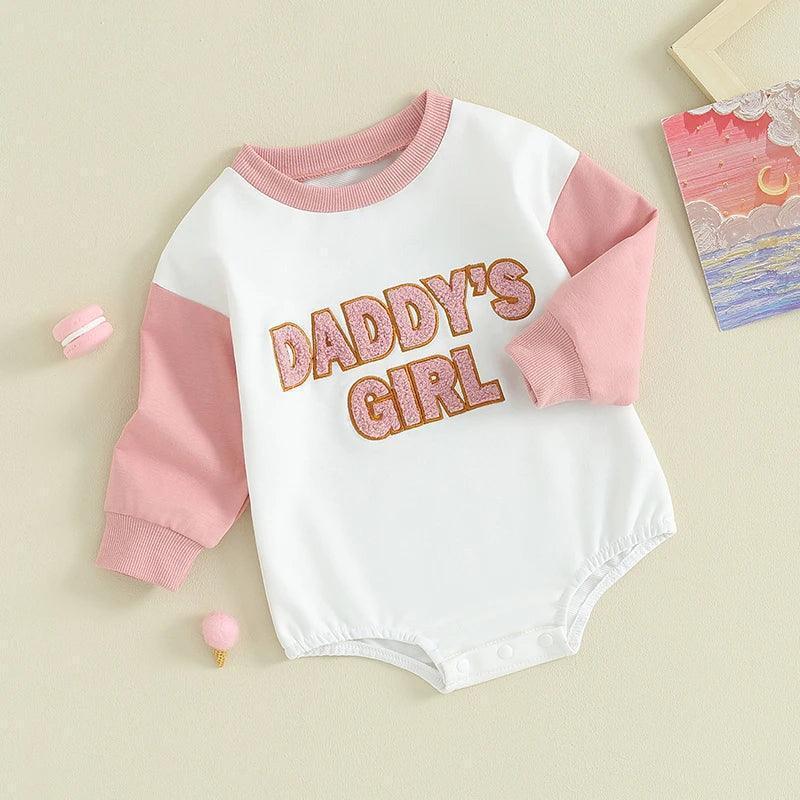 daddy's girl patch onesie - basil boutique