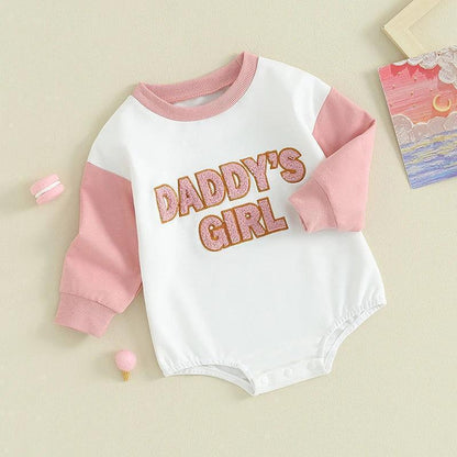 daddy's girl patch onesie - basil boutique