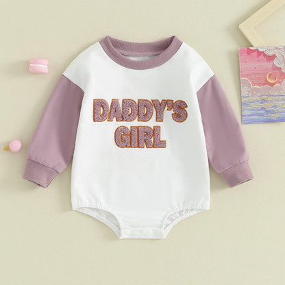 daddy's girl patch onesie - basil boutique