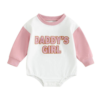 daddy's girl patch onesie - basil boutique