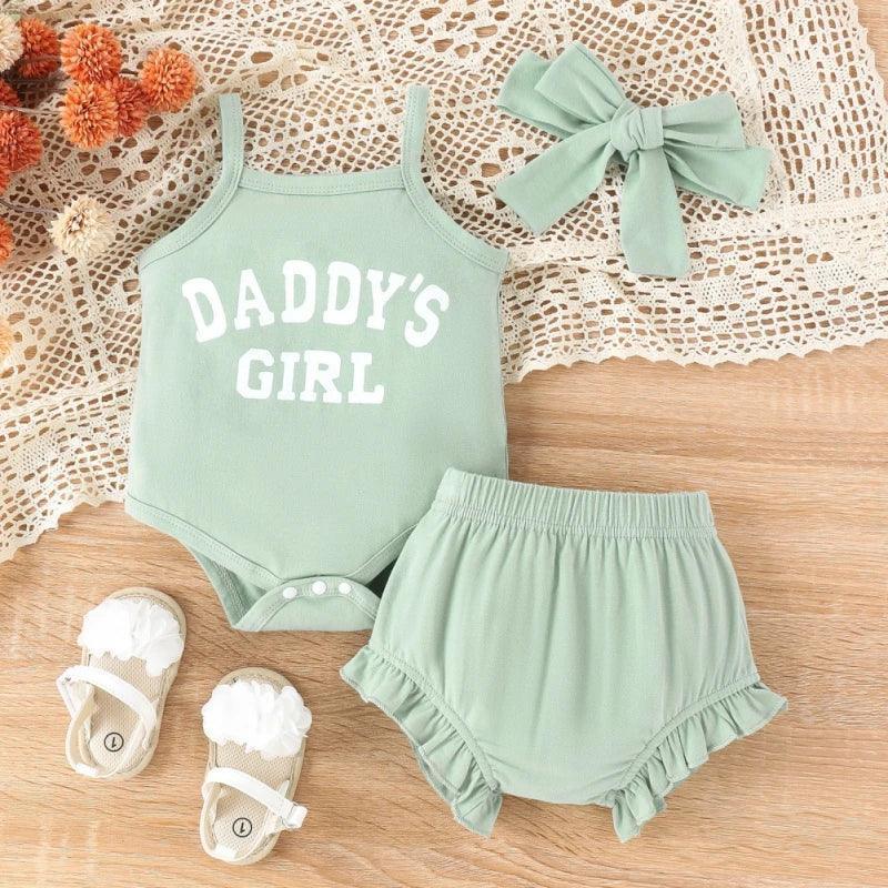 daddy's girl ruffle kids outfit - basil boutique