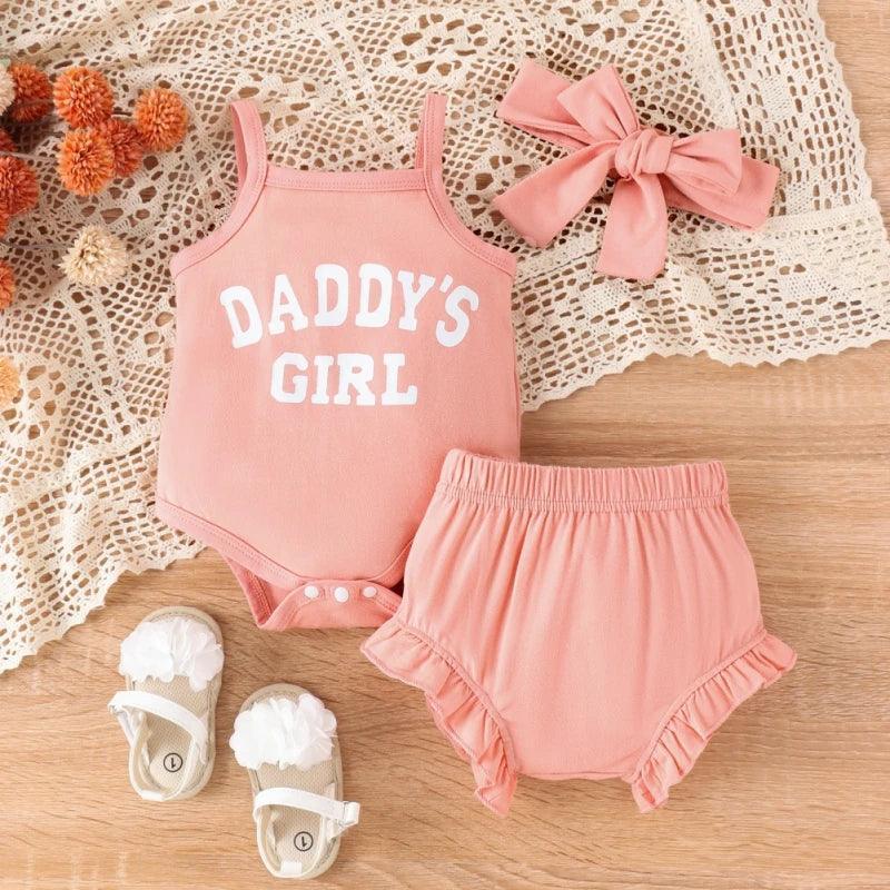 daddy's girl ruffle kids outfit - basil boutique