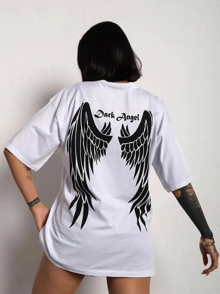 dark angel gothic t-shirt - basil boutique