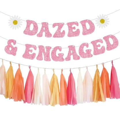 dazed & engaged garland banner - basil boutique