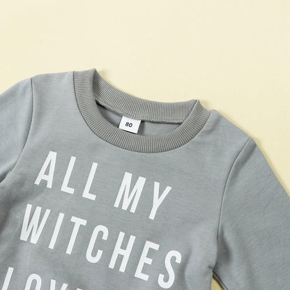 dead men + witches kids crew sweatshirts - basil boutique