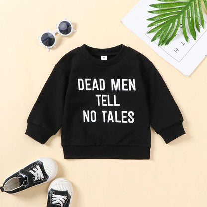 dead men + witches kids crew sweatshirts - basil boutique