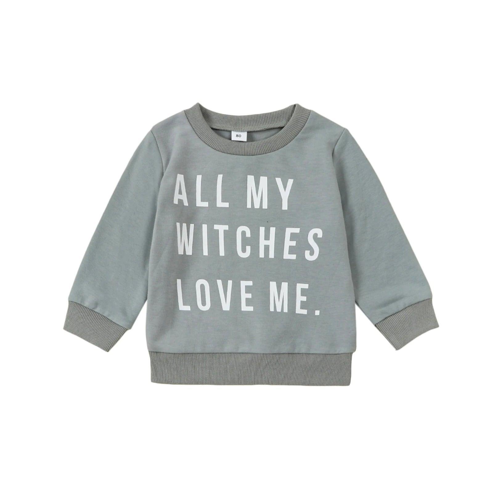 dead men + witches kids crew sweatshirts - basil boutique