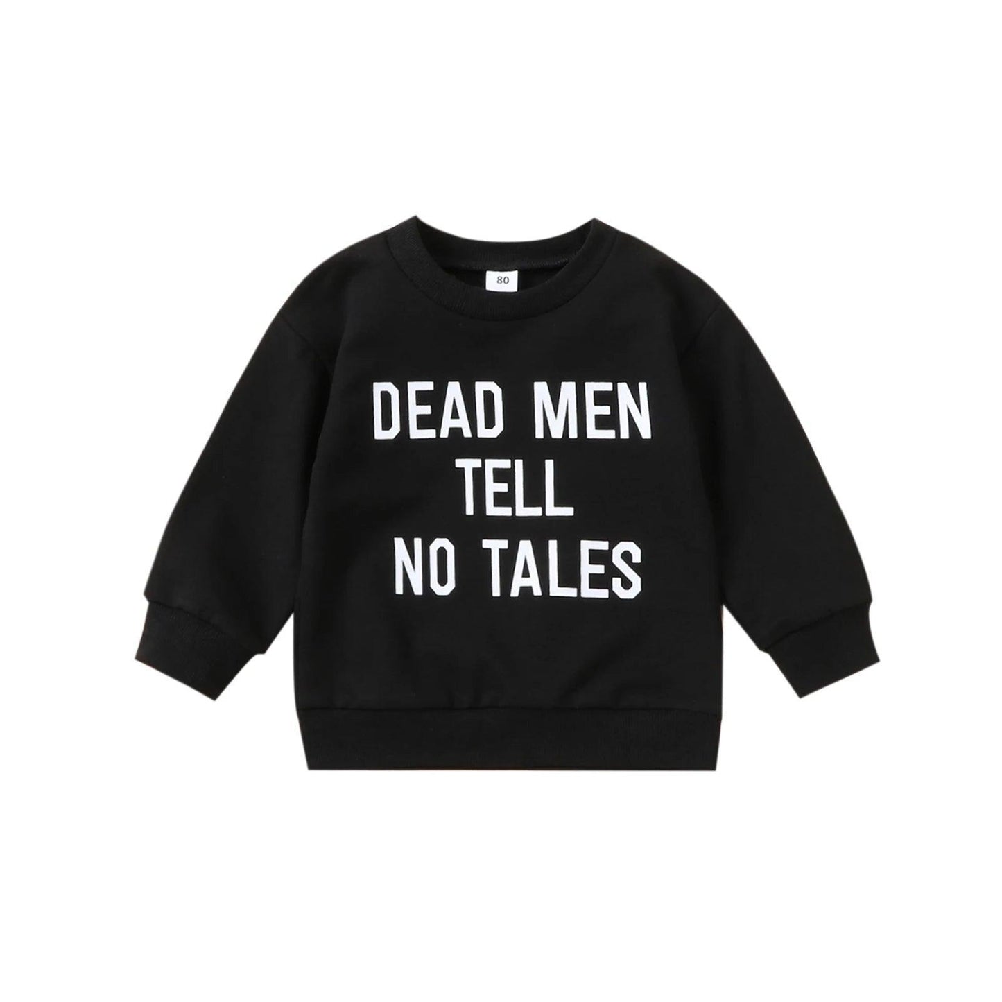 dead men + witches kids crew sweatshirts - basil boutique