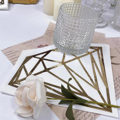 diamond cocktail napkins - basil boutique