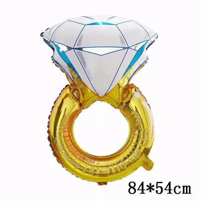 diamond ring balloons - basil boutique