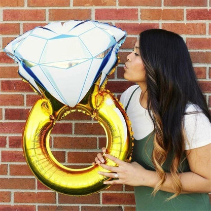 diamond ring balloons - basil boutique