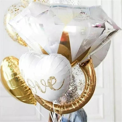 diamond ring balloons - basil boutique