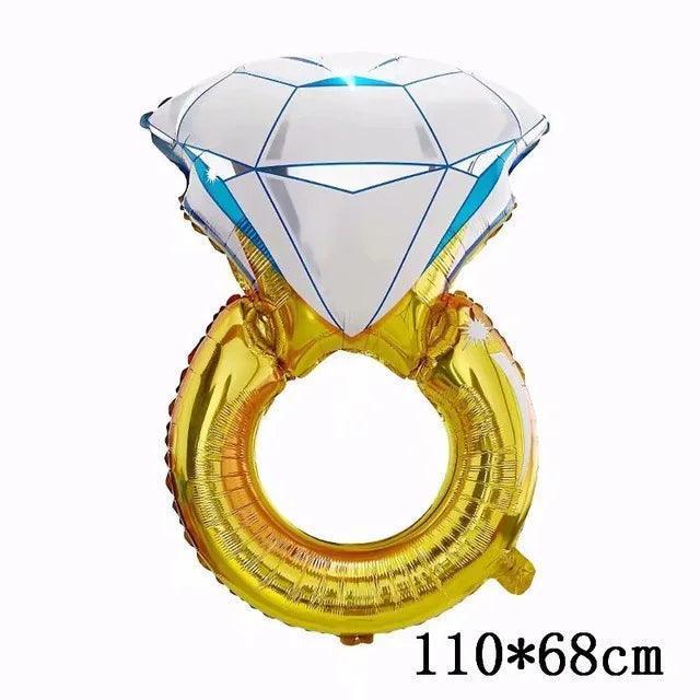 diamond ring balloons - basil boutique