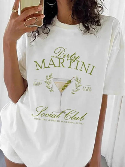 dirty martini social club t-shirt - basil boutique