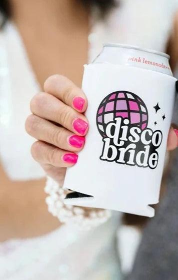 disco babe + bride koozies - basil boutique