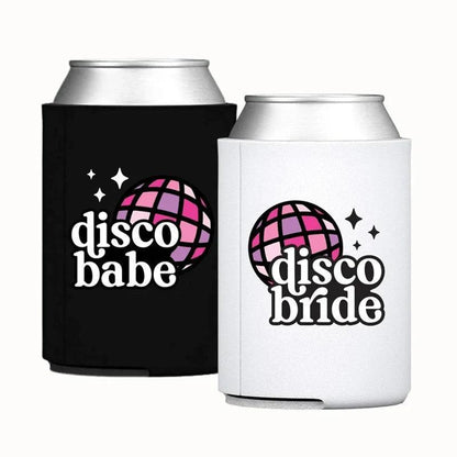 disco babe + bride koozies - basil boutique