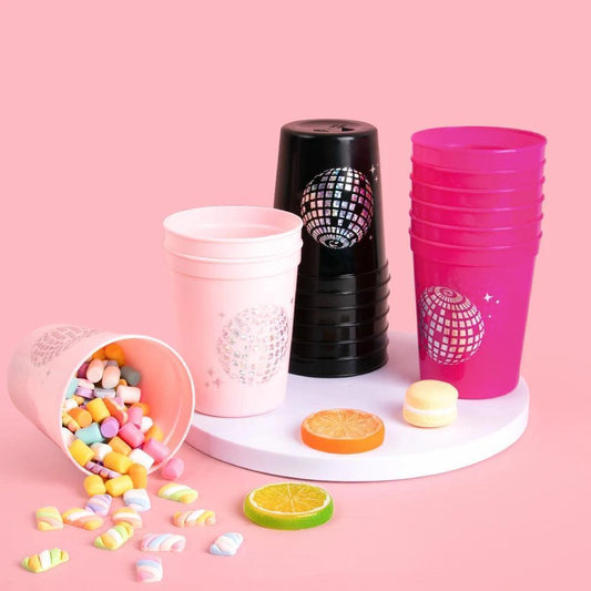 disco ball party cups - basil boutique