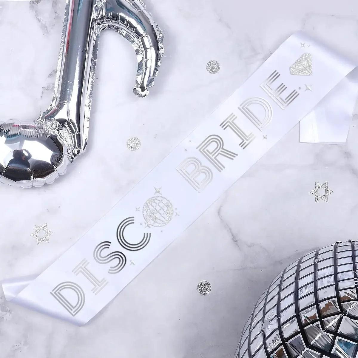 Silver Bachelorette Party Decorations, Bride To Be Sash, Bridal Shower, Last Disco, Cowgirl, Hen Party Supplies - basil boutique