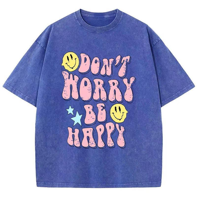 don't worry be happy t-shirt - basil boutique