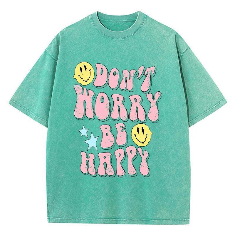 don't worry be happy t-shirt - basil boutique