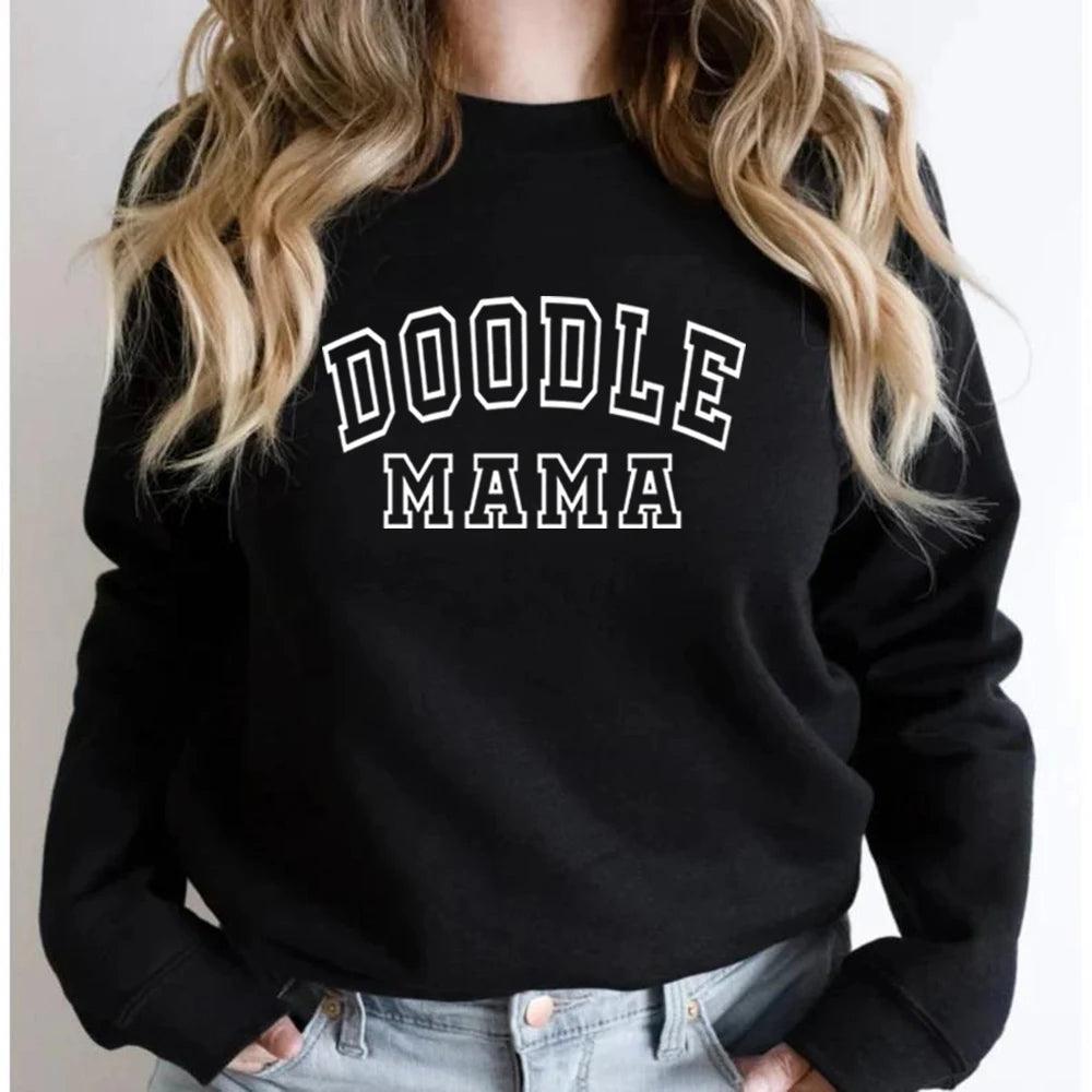 doodle mama crew sweatshirt - basil boutique