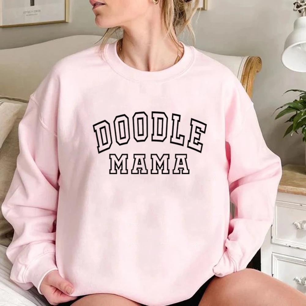 doodle mama crew sweatshirt - basil boutique