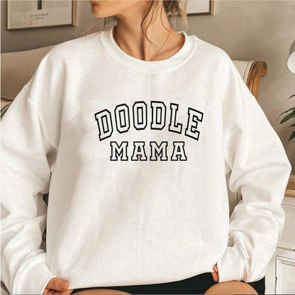 doodle mama crew sweatshirt - basil boutique