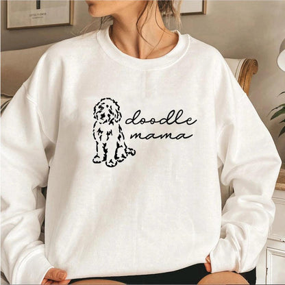 doodle mama crew sweatshirt - basil boutique