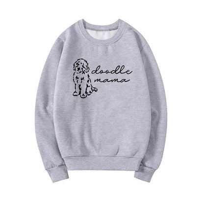 doodle mama crew sweatshirt - basil boutique