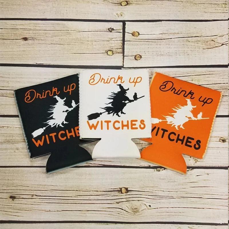 drink up witches koozies - basil boutique