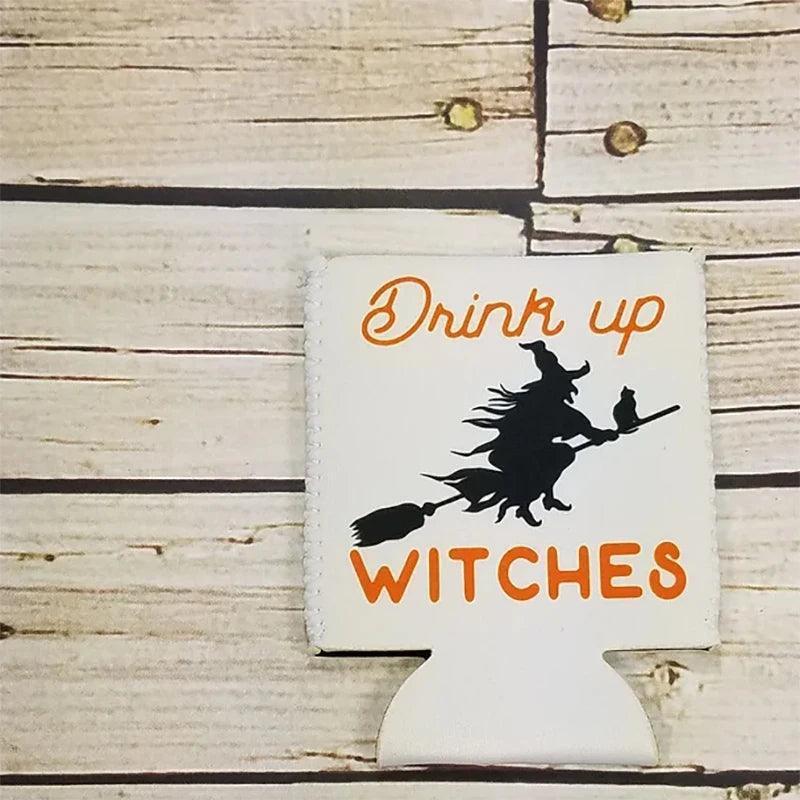 drink up witches koozies - basil boutique