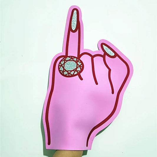 engageement ring foam finger - basil boutique