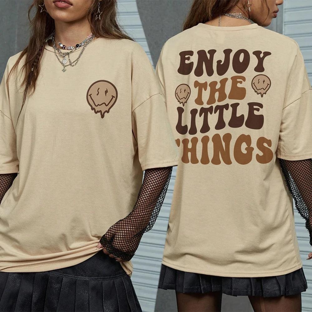 enjoy the little things t-shirt - basil boutique