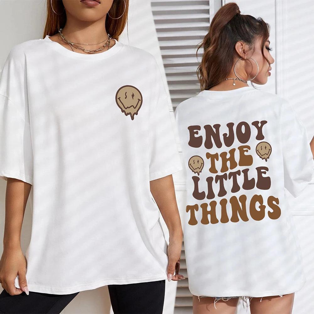 enjoy the little things t-shirt - basil boutique