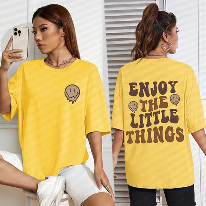 enjoy the little things t-shirt - basil boutique