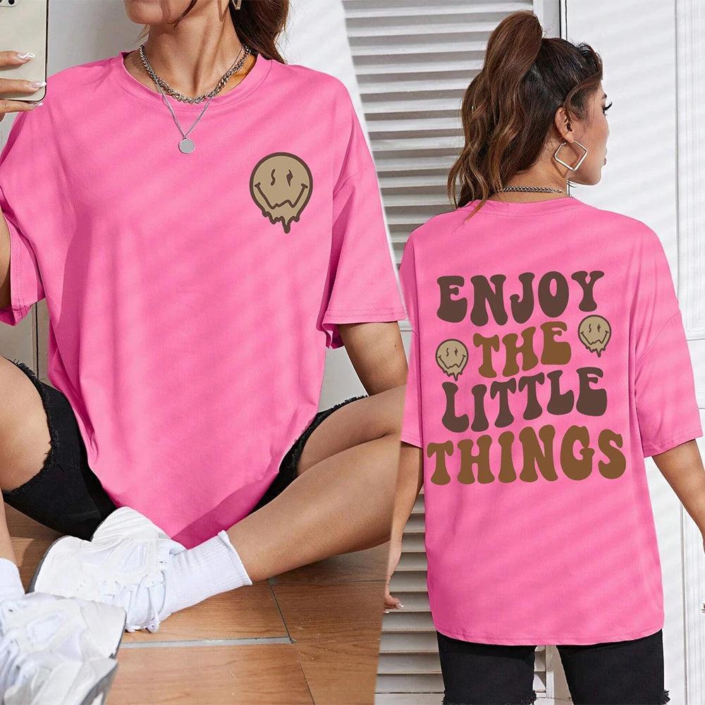 enjoy the little things t-shirt - basil boutique