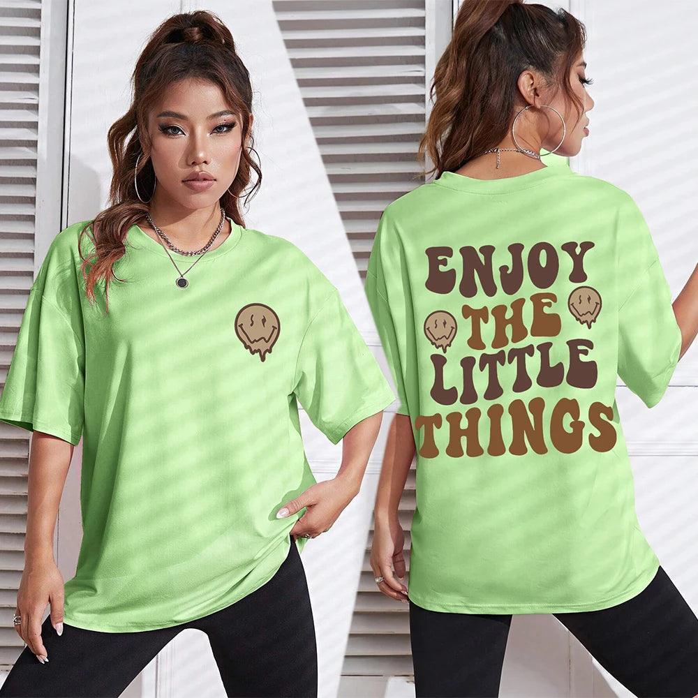 enjoy the little things t-shirt - basil boutique