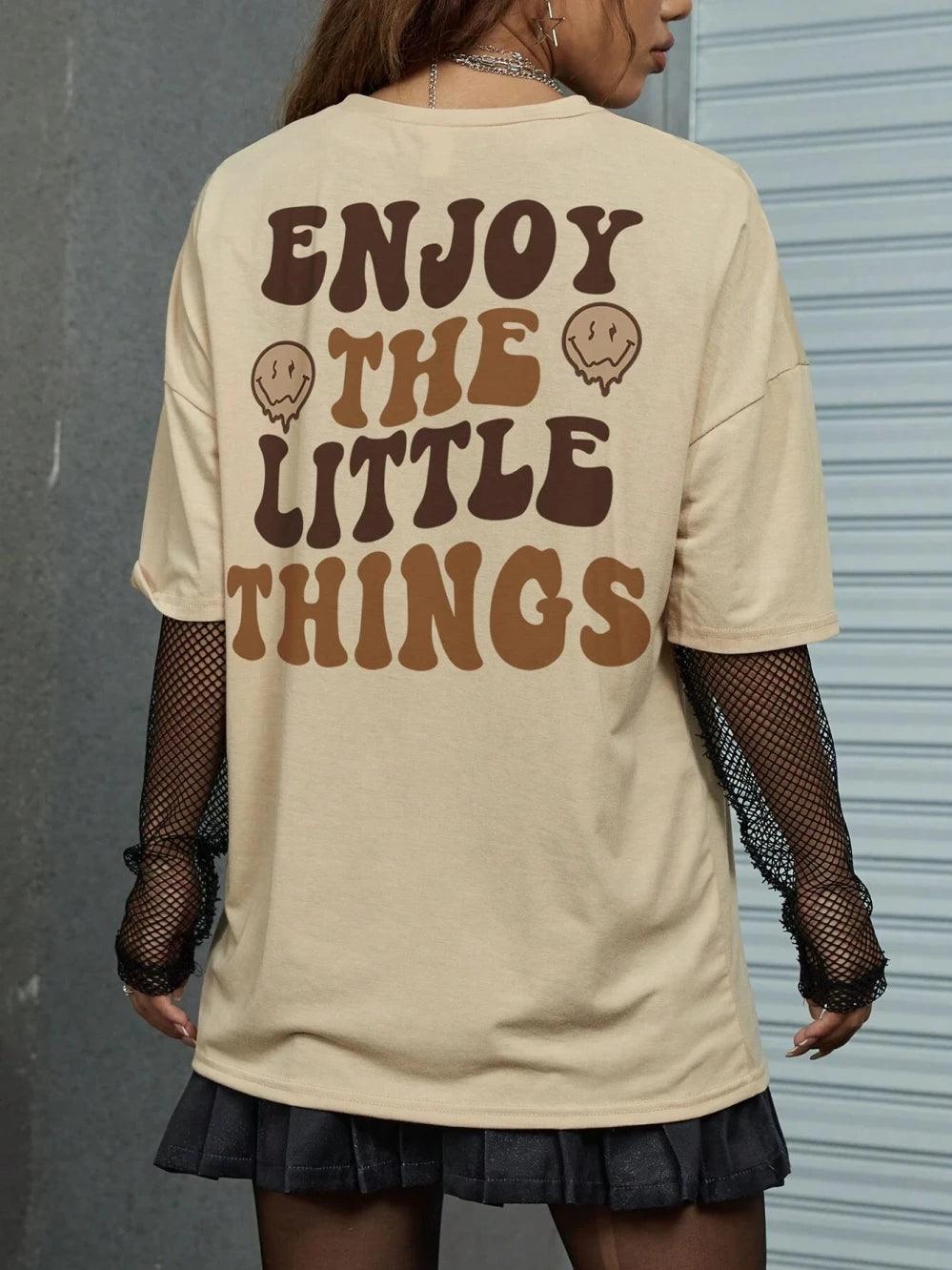 enjoy the little things t-shirt - basil boutique