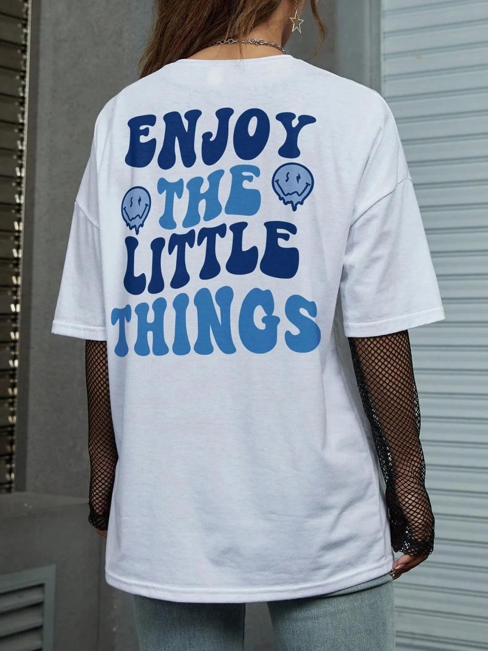 enjoy the little things t-shirt - basil boutique