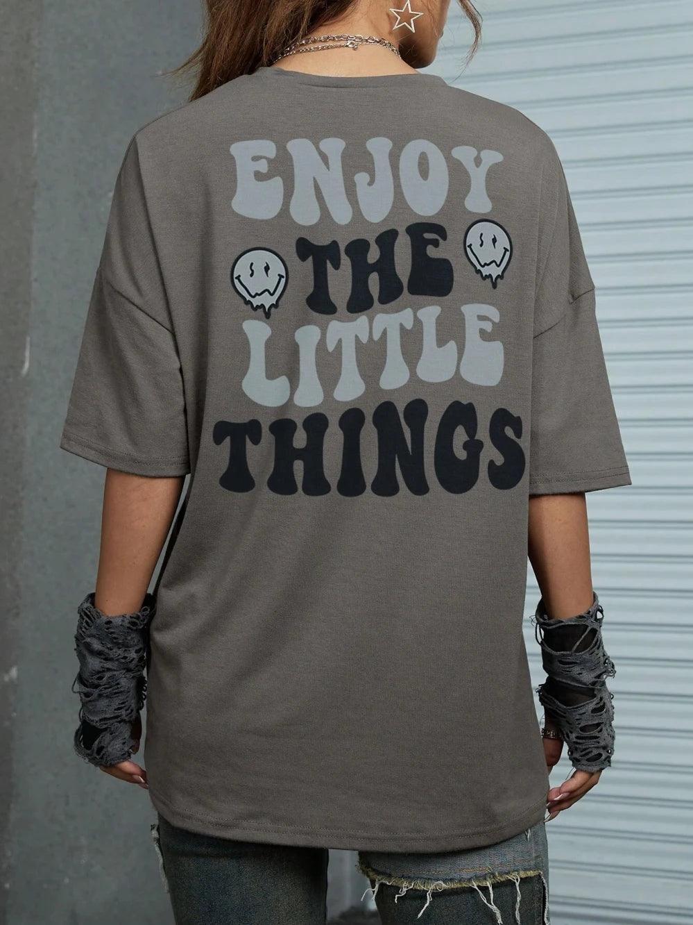 enjoy the little things t-shirt - basil boutique