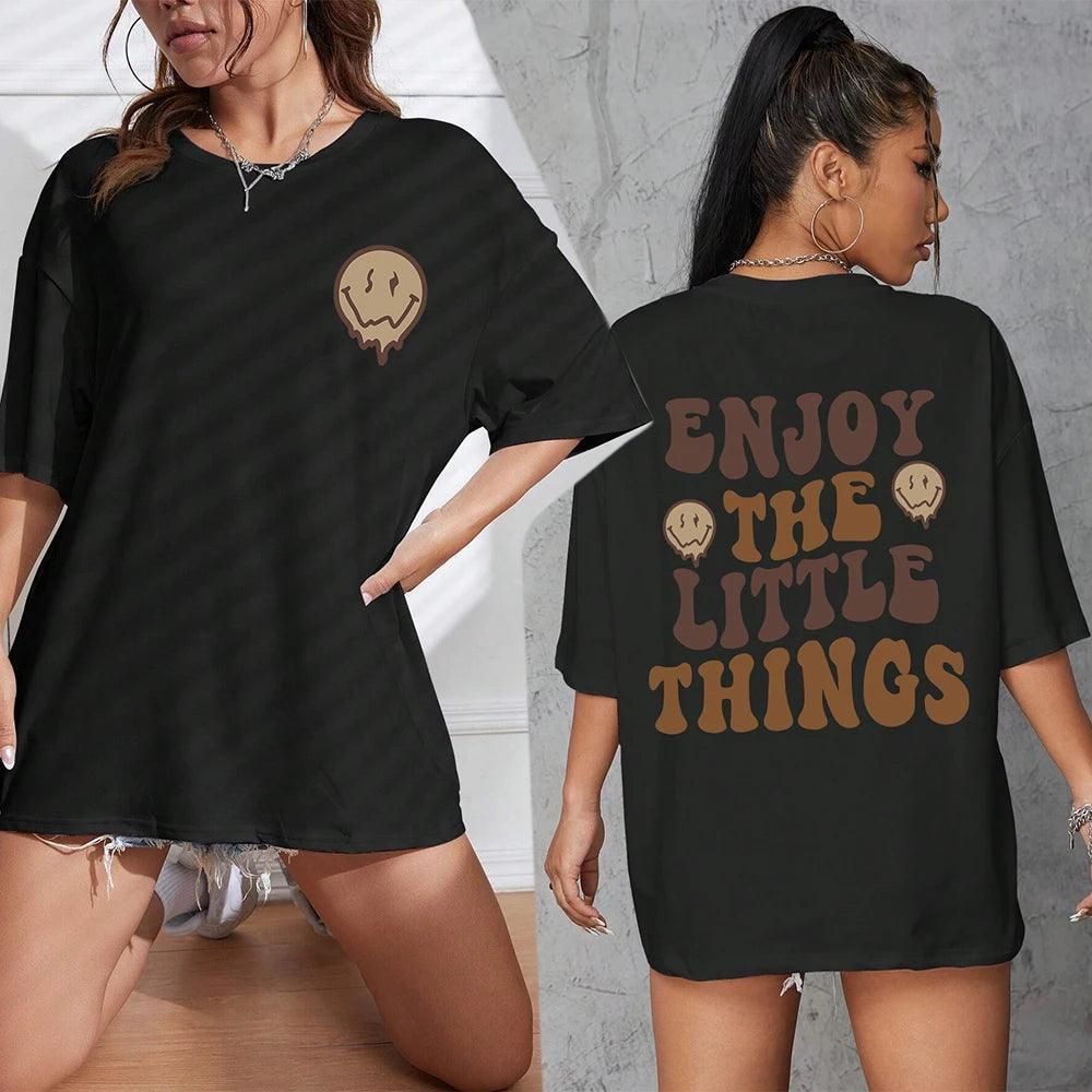 enjoy the little things t-shirt - basil boutique