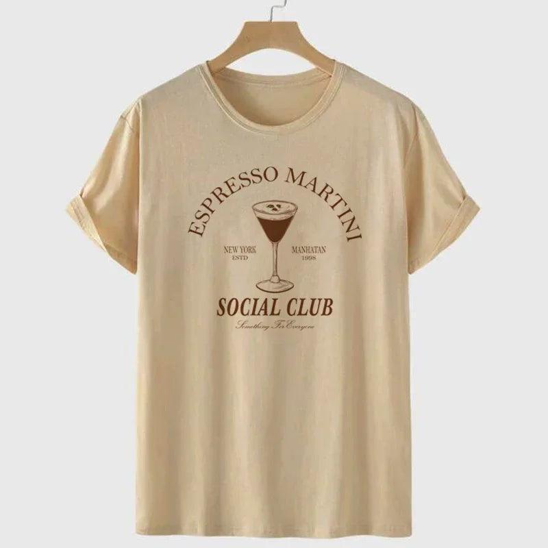 espresso martini social club t-shirt - basil boutique